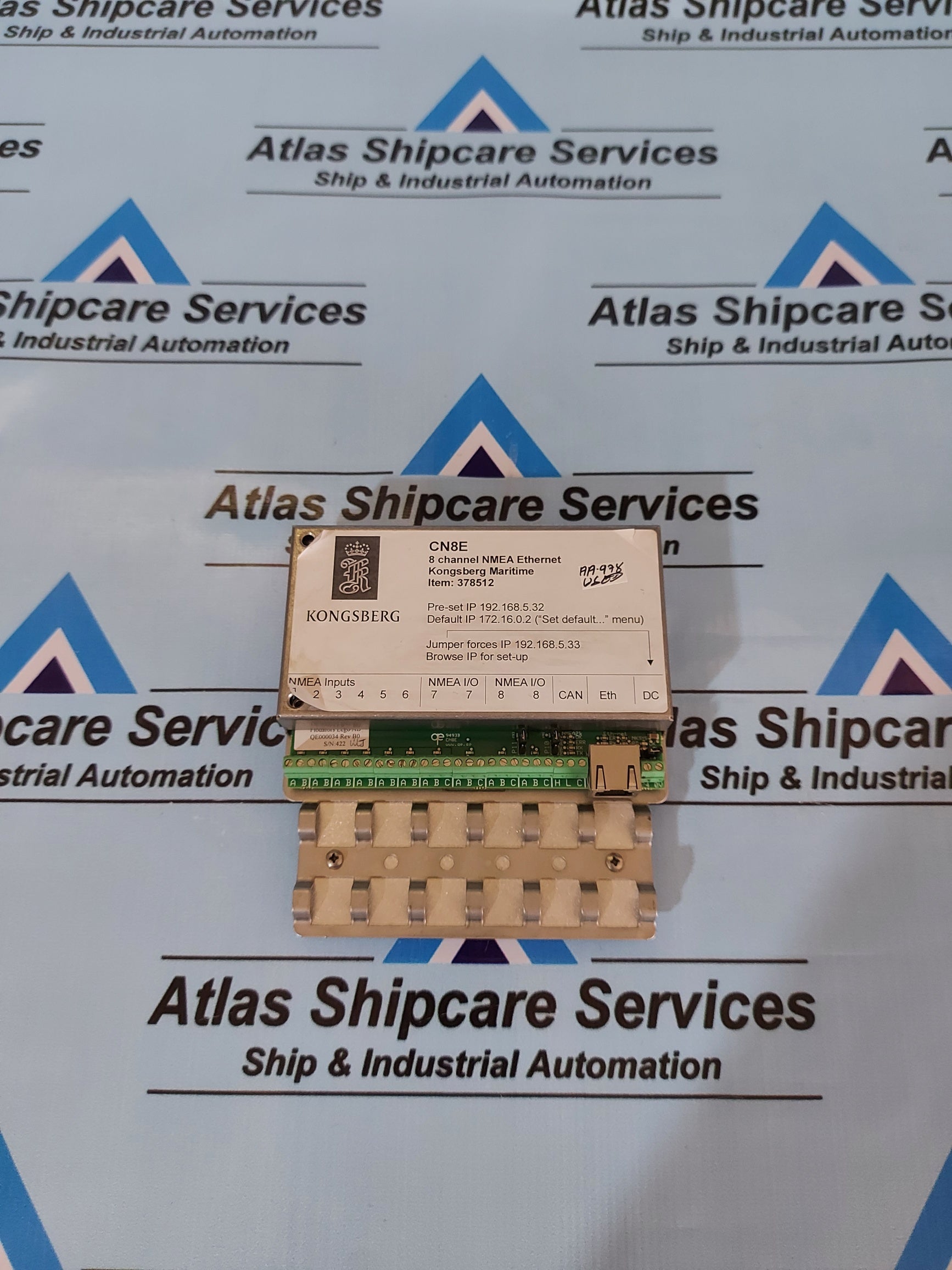 KONGSBERG CN8E 8 CHANNEL NMEA ETHERNET MODULE